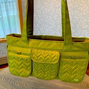 Lug Street Car Short Tote in Grass Green New Without Tags